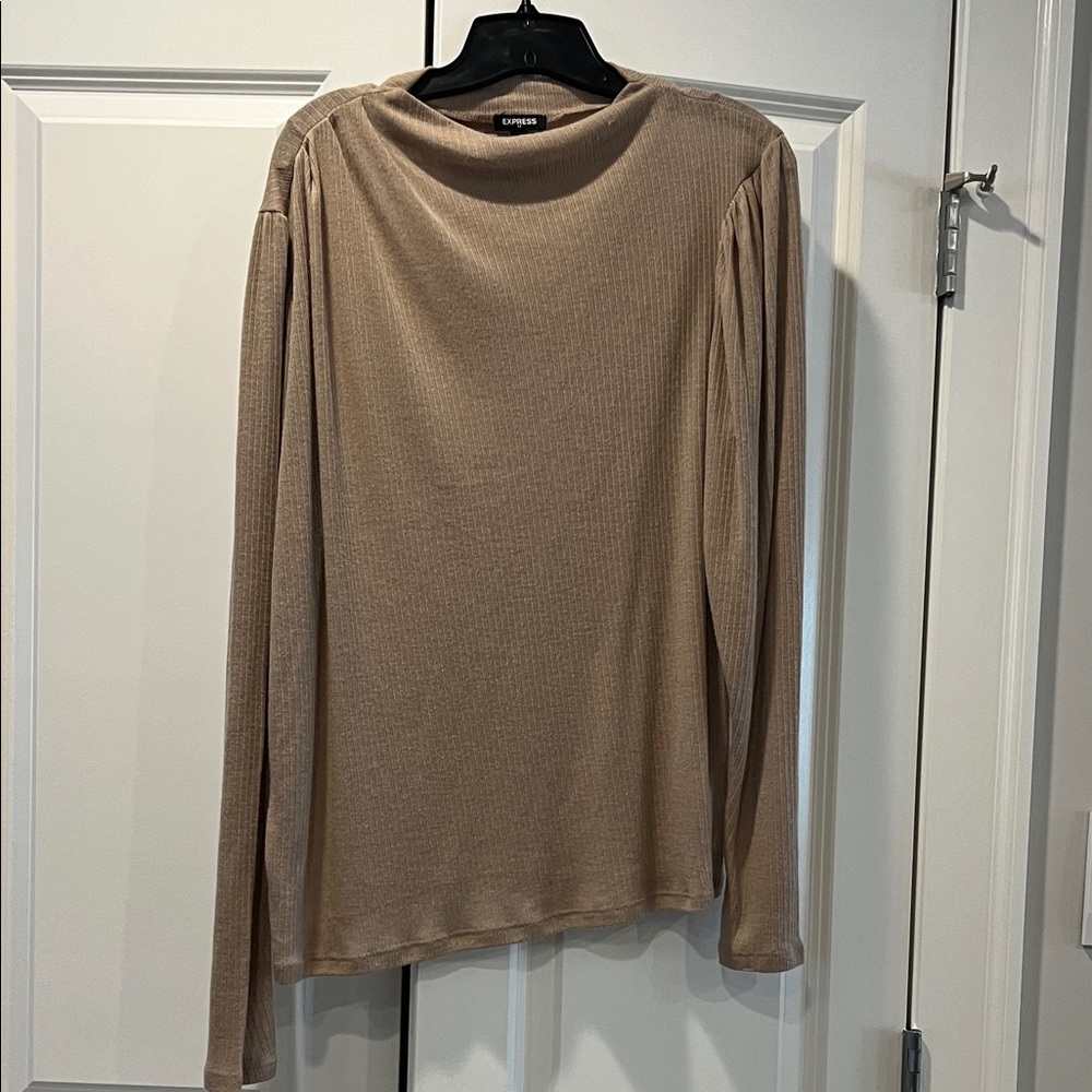 Tan Long Sleeve Top